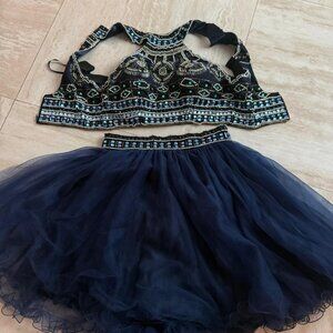 Gorgeous Jewel Beading Sleeveless Net Prom Dress